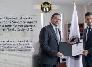 Jorge Gómez Morado fue designado como titular de la Fiscalía Regional C.