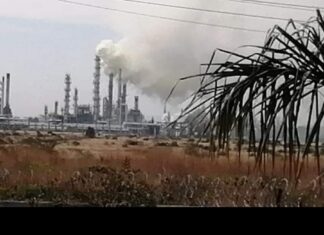 Declaran fase de vulnerabilidad por descompensación en una planta de La Refinería de PEMEX, en Salamanca.