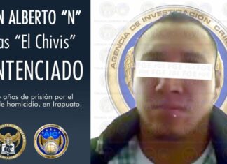Sentencian al «Chivis» a 26 años de prisión por Homicidio calificado en Irapuato.