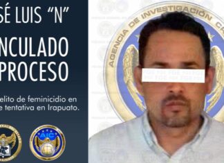 Vinculan a proc so penal a José Luis No, por el delito de feminicidio en grado de tentativa en Irapuato.