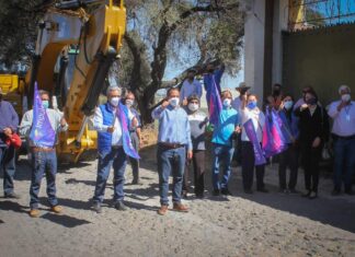 Arrancan pavimentación de varias calles en Valle de Santiago, dentro del programa «Embelleciendo Mi Colonia».