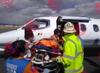 Trasladan a pequeño de 4 años a Galveston Tex. para ser atendió por quemaduras graves.