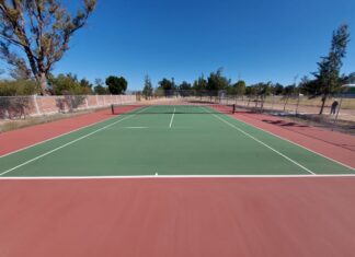 Se apertura cancha de tenis en unidad deportiva sur en Salvatierra