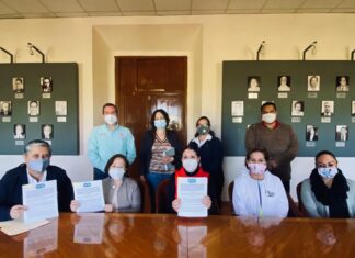 FIRMAN COMODATO DE ESPACIO PARA CONSTRUCCIÓN DE ALBERGUE EN SALVATIERRA.