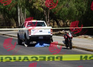 Motociclista se impacta con unidad de tránsito en León y fallece.