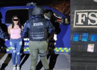 Policía Rural detienen en Celaya a una mujer con varias dosis de diferentes drogas.