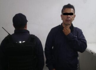 Policía de Salamanca detuvo a un sujeto por golpear a su pareja sentimental.