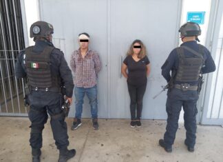 Después de persecución detienen a un pareja por el delito de robo en Celaya.