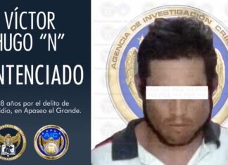 Condenan a 38 años de prisión a feminicida en Apaseo El Grande.