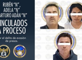 Tres personas detenidas en Guanajuato por favorecer la evasión de un indiciado en Zimapán, Hidalgo.