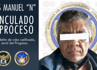 Un sujeto fue vinculado a proceso penal por el delito de robo calificado en Jaral del Progreso.
