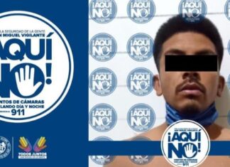 Policía municipal detuvo a un sujeto como presunto responsable de robo de una tienda de abarrotes en San Miguel Allende.