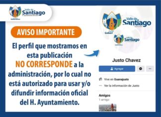 Aviso importante, Administración Municipal Valle de Santiago.