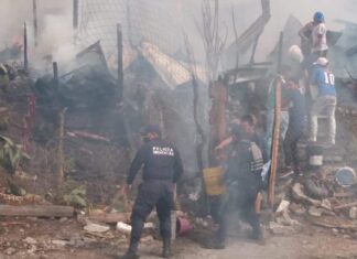 Explosión se tanque de gas en un domicilio en Morelia, dejo considerables daños materiales.