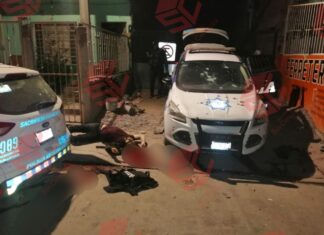 Informa la Secretaria de Seguridad Publica del Estado que tras un ataque armado ejecutan a dos elementos de la FSPE y tres civiles armados fueron abatidos