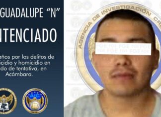 Sentencian a 42 años de prision a José Guadalupe «N» en Acambaro, por el delito de homicidio calificado.