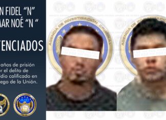 Sentencian a 52 años de prisión a Juan Fidel «N» y Omar Noe «N» por homicidio calificado en San Diego de la Unión