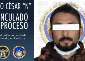 Vinculan a proceso a Julio César «N» por el delito de homicidio calificado en Cortazar