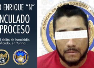 Vinculan a proceso a Hugo Enrique «N» por el delito de homicidio calificado en Yuriria