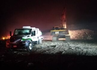 TRABAJO COORDINADO MUNICIPAL SOFOCA INCENDIO EN EL RELLENO SANITARIO