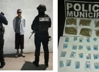 Un hombre fue detenido por la Policía Municipal en posesión de más de un kilogramo de presunta droga, estrellas ponchallantas y uniformes tipo militar