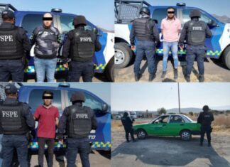 La FSPE detuvo a tres sujetos por el presunto asalto a una persona en San Felipe