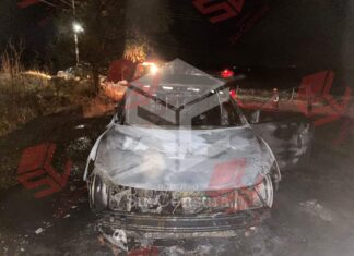 Abandonan e incendian un automóvil en Yuriria