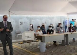 Presentan protocolo para evitar contagios el día de la jornada electoral.