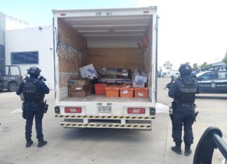 TRAS EL REPORTE DEL ROBO DE UN CAMIÓN DE CARGA, ELEMENTOS DE LA POLICÍA MUNICIPAL LO RECUPERARON EN LA COMUNIDAD DE SAN CAYETANO