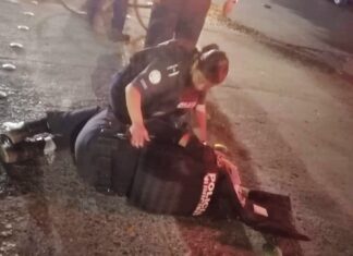 Cuatro uniformados lesionados de la SSP fue el saldo que dejó un accidente vehicular durante una persecución