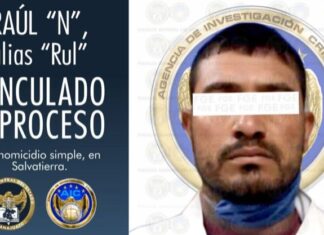Raúl «N» alias «Rul» fue vinculado a proceso penal por el delito de homicidio simple en Salvatierra