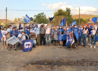 Jorge Ortiz Ortega y Germán Cervantes Vega, candidatos por el Partido Acción Nacional.