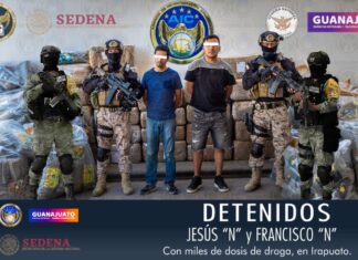 Durante labores de investigación la FGE, en coordinación con el Ejército Mexicano, Guardia Nacional y la SSPE, aseguraron miles de dosis de droga durante una intervención en un inmueble de la ciudad de Irapuato.