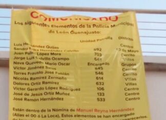 Localizan dos mantas con un mensaje alucivo a un grupo delictivo en León