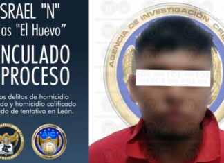 Vinculan a proceso a Israel «N» alias «El huevo» por el delito de homicidio calificado en León