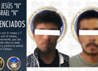 Juan Jesús «N» e Israel «N» fueron sentenciado más de 8 y 7 años de prisión respectivamente por el delito de robo a casa habitación en Celaya