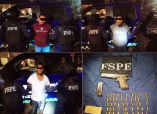 Detienen a tres sujetos en posesión de un arma de fuego y cartuchos útiles en Irapuato
