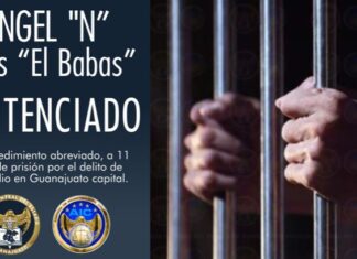 Ángel «N» alias «El Babas» fue sentenciado a 11 años de prisión por el delito de homicidio en Guanajuato