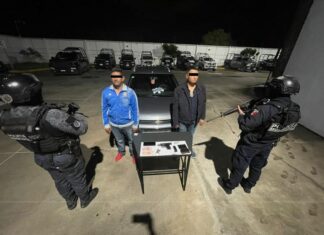 DOS HOMBRES FUERON DETENIDOS POR LA POLICÍA MUNICIPAL EN POSESIÓN DE UN ARMA DE FUEGO.