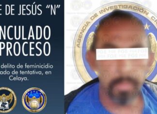 Vinculan a proceso a Jorge de Jesús «N» por el delito de feminicidio en grado de tentativa en Celaya