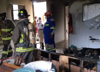 Cuatro personas lesionadas fue el saldo dd una explosión de Gas LP en una vivienda del Fraccionamiento Tierradentro en San Miguel de Allende