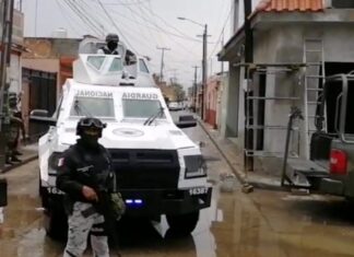 Enfrentamiento entre elementos de la Guardia Nacional y civiles armados en Pueblo Nuevo