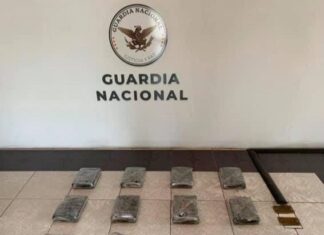 Elementos de la Guardia Nacional detuvieron un hombre y una mujer en posesión de aparentes sustancias ilícitas en Apaseo el Grande
