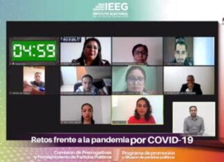 Destaca IEEG ante partidos organización de proceso electoral en época de pandemia.