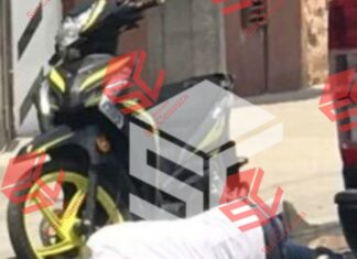 Ejecutan a un motociclista en la calle Cuauhtémoc en Valle de Santiago