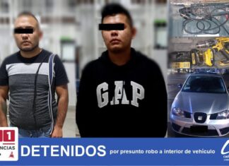 Detiene la Policía de León a dos hombres por presunto robo a interior de vehículo