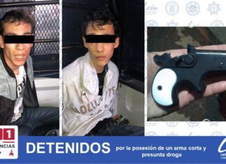 Detiene la Policía de León a hermanos por la posesión de presunta droga y un arma corta
