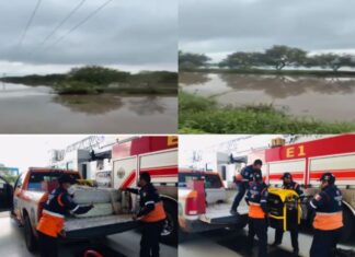 • Envía la SSPEG personal y equipo de Protección Civil Estatal para atender la emergencia causada por el desbordamiento de un arroyo en el municipio de Yuriria
