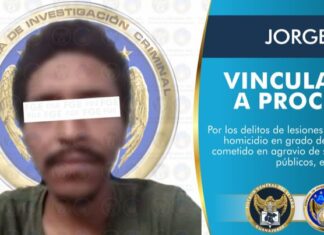 Vinculan a proceso a Jorge «N» por los delitos de lesiones dolosas y homicidio en grado de tentativa en agravio de servidores públicos en Celaya