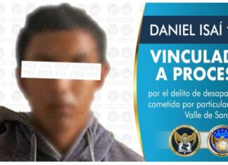 Vinculan a proceso a Daniel Isai «N» por el delito de desaparición cometida por particulares.